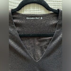 Abercrombie brown shimmer body suit